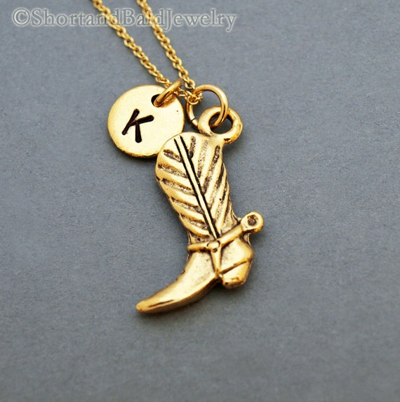 cowgirl boot necklace