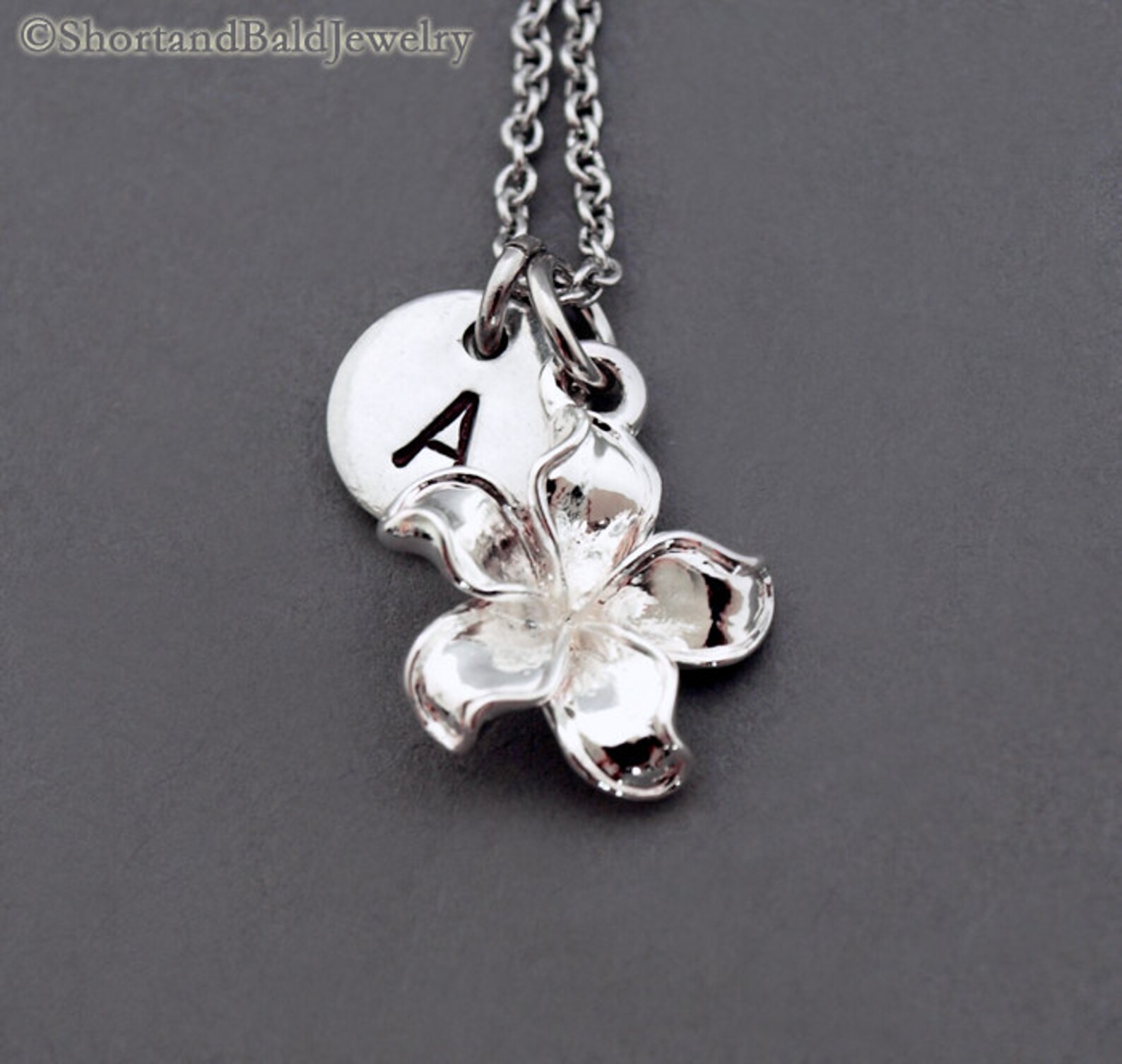 Frangipani Necklace Silver Frangipani Plumeria Antique Etsy