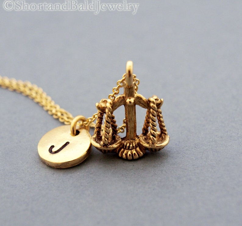 Libra scale necklace Clearance