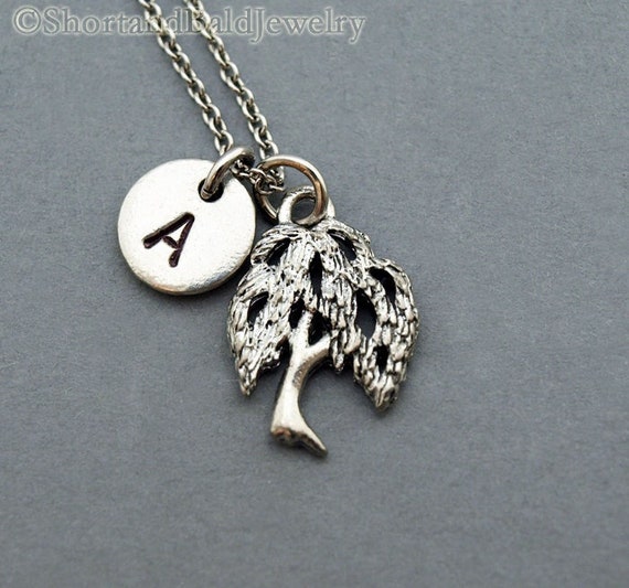 Willow tree initial necklace deals