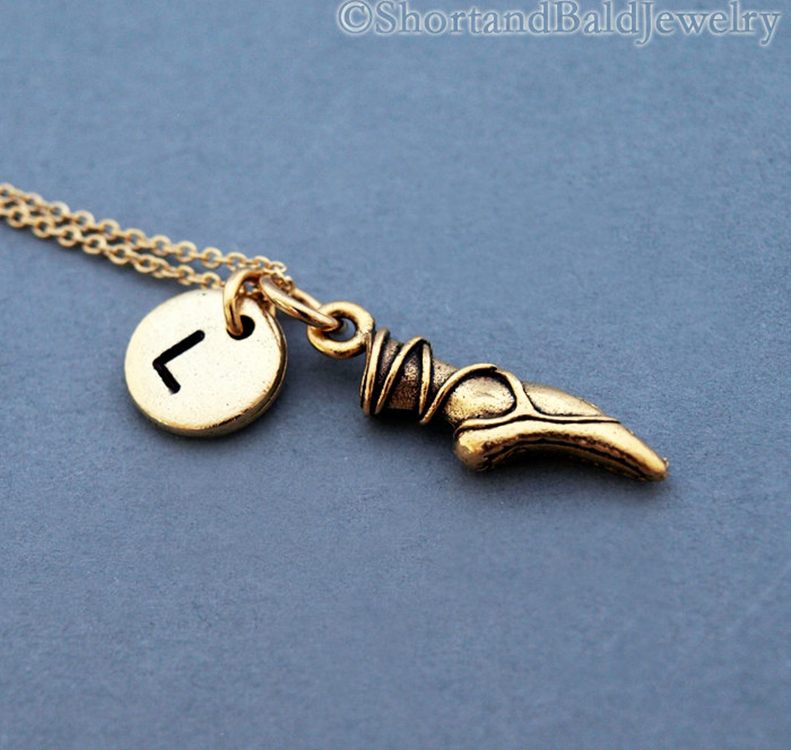 pointe charm necklace, ballet shoe, ballet toe, ballet pointe, initial necklace, personalized, antique gold, monogram pointe charm necklace, ballet shoe, ballet toe, ballet pointe, initial necklace, personalized, antique gold, monogram