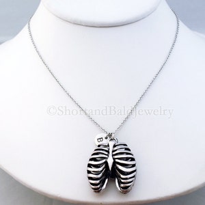 Rib Cage Necklace, Rib Cage Charm, Anatomy Charm, Anatomy Necklace ...