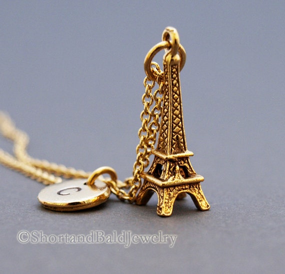 Stainless Steel Necklaces Eiffel Tower Design Pendants Chains Choker  Fashion Shell Necklace For Women Jewelry Party Girls Gifts