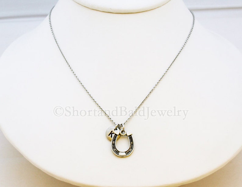 Horseshoe Necklace Horseshoe Personalized Horseshoe Antique Etsy
