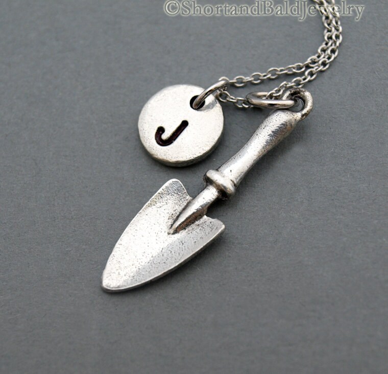 Garden Spade Necklace Gardening Spade Antique Silver Etsy