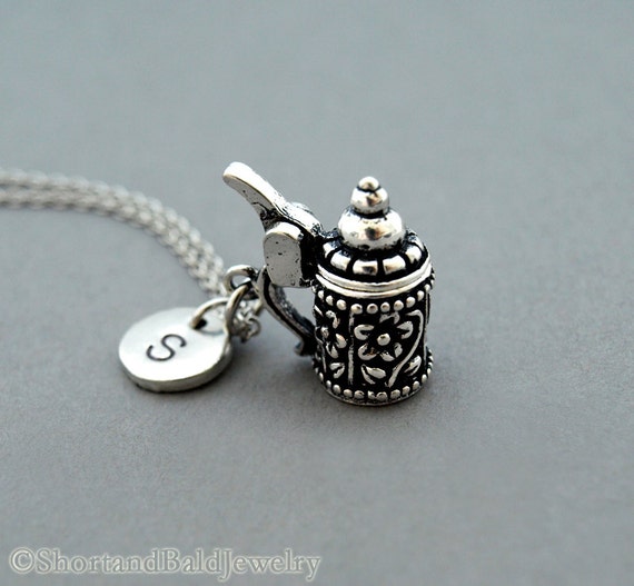 Beer Stein Necklace Beer Mug Beer Necklace Beermug Antique Etsy