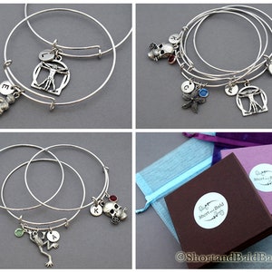 Armband med vingar och hjärta, armband med änglavingar och hjärta, skyddsängel, expanderbart armband, personligt armband, charmarmband, initialarmband bild 5