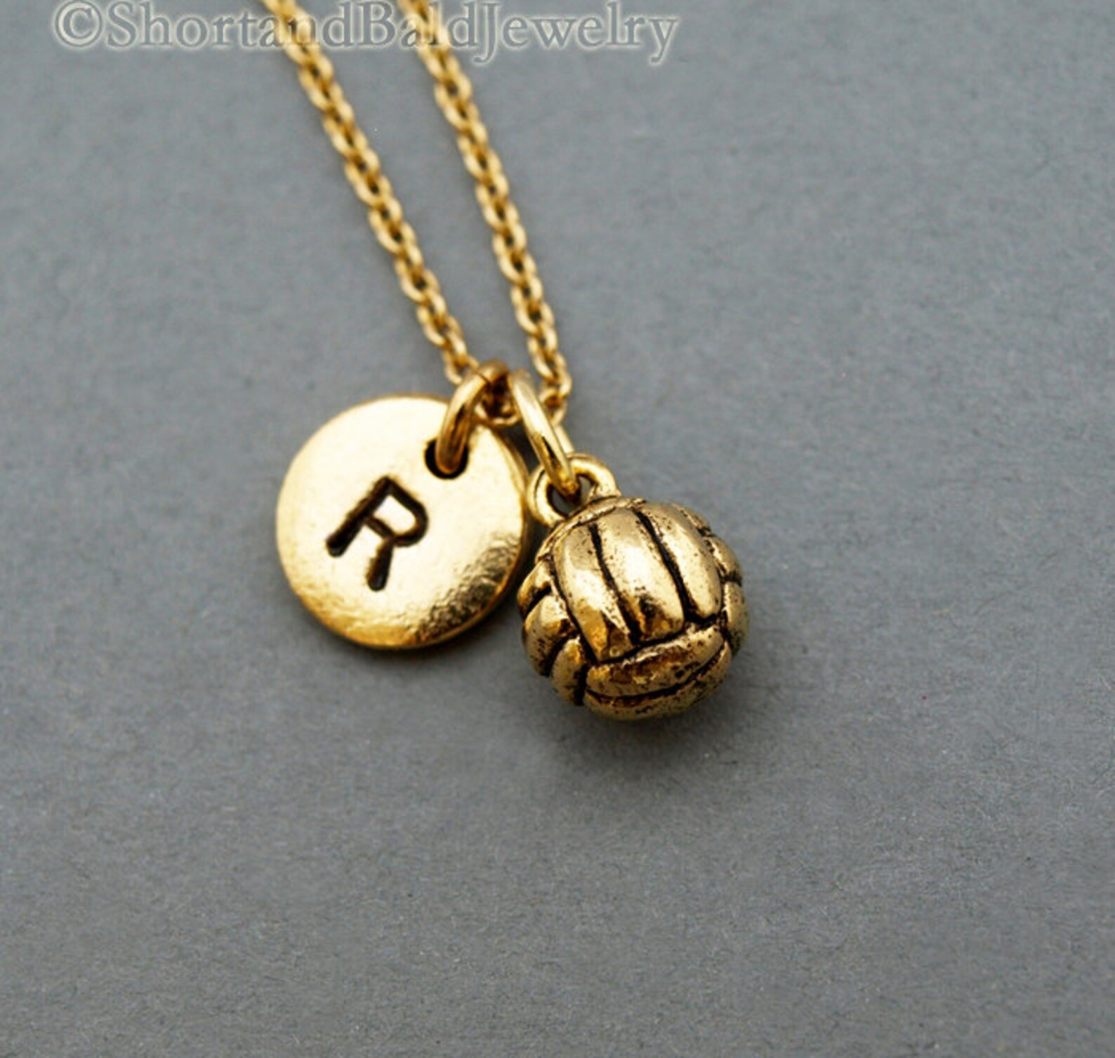 Volleyball necklace volleyball charm Volley Ball Volleyball Etsy