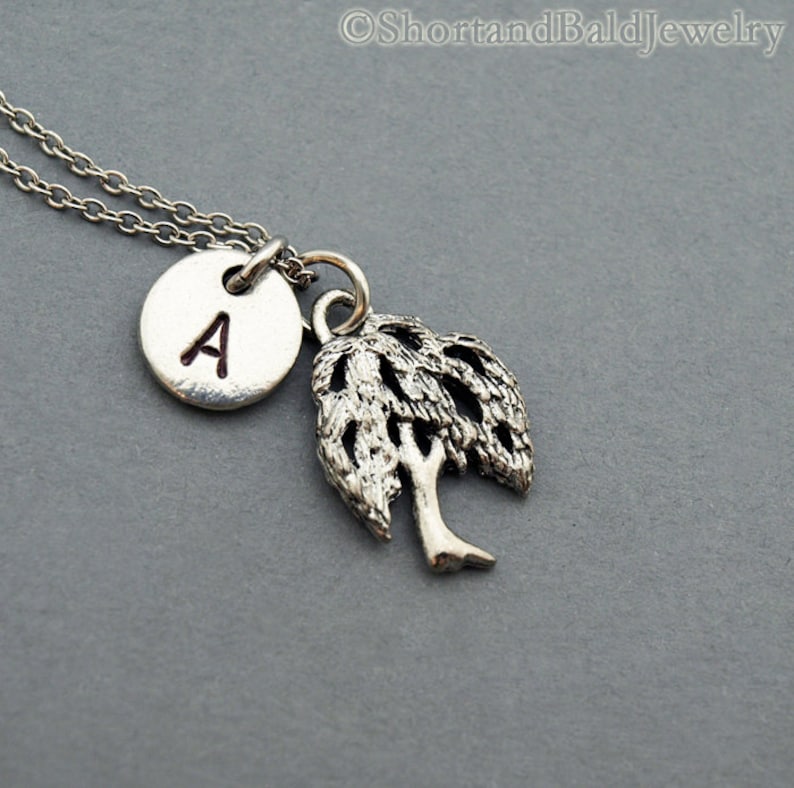 Willow Tree Necklace Silver Willow Tree Willow Tree Jewelry Etsy