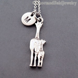 To New Mom From Baby Happy First Christmas Together Giraffe Necklace