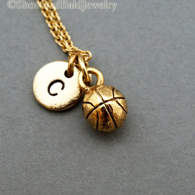 Basketball necklace Basketball ball charm sports charm Etsy