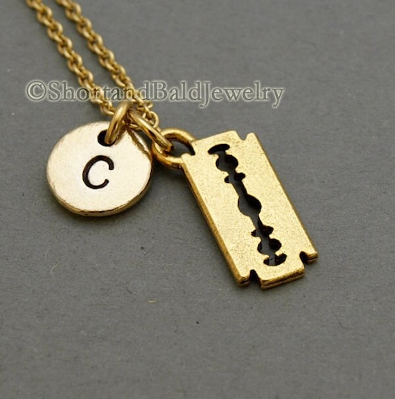 Razor blade gold chain shop