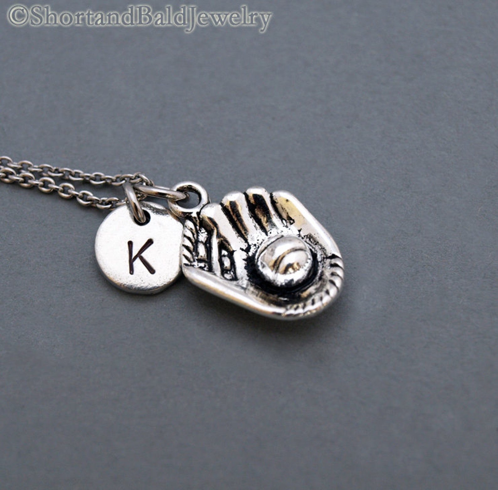 Baseball Glove Necklace Softball Necklace Baseball Mitt Etsy