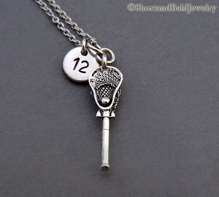 Lacrosse charm necklace Lacrosse stick necklace lacrosse Etsy