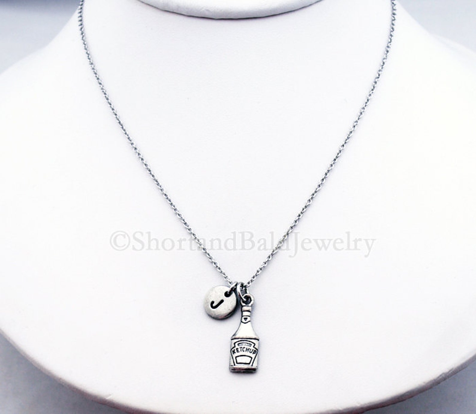 Ketchup Mustard Necklace Tomato Ketchup Charm Two Best Etsy