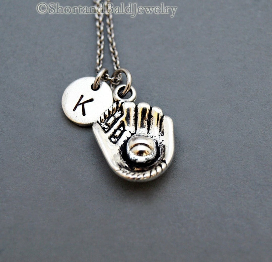 Baseball Glove Necklace Softball Necklace Baseball Mitt Etsy