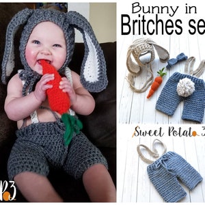 Bunny in Britches Set Crochet Pattern image 2