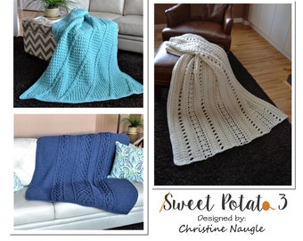 Big & Comfy Blanket Collection - Crochet Pattern, crochet afghans, textured blankets, home decor, gift idea, set of 3 patterns, modern