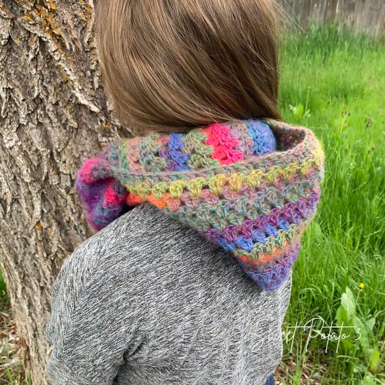 Wrap Me Tender Hooded Scarf Crochet Pattern, crochet scarf, gift idea for teens, tweens, womens winter accessory, warm winter fashion image 5