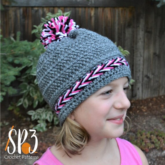 Braided Beanie Crochet Pattern Hat 