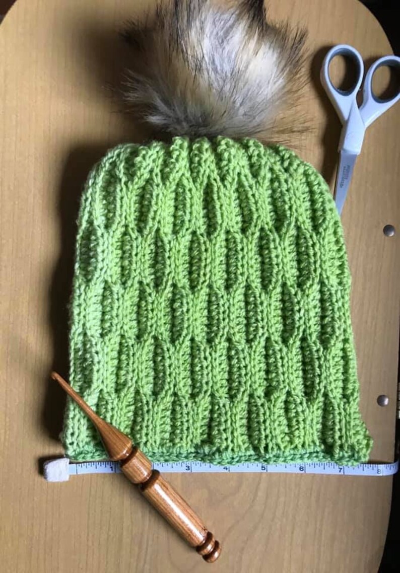 Waves of Hope Hat Crochet Pattern: Textured Stitch Beanie (PDF Pattern) image 3