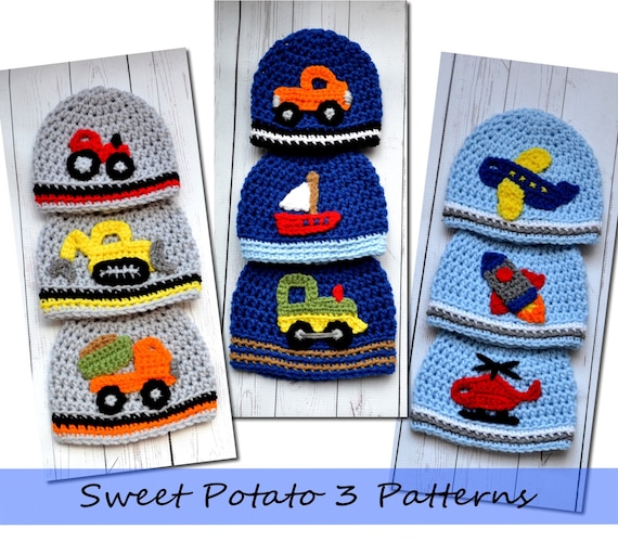 Crochet applique online for baby boy