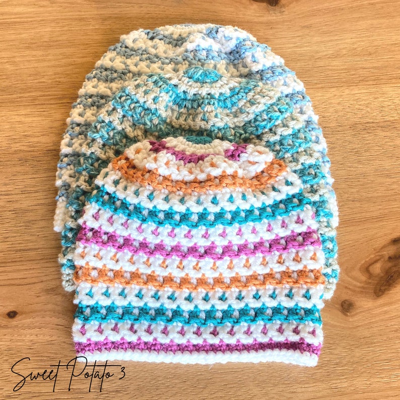 Hygge Hat Beanie for Adults, crochet Pattern, textured crochet stitch, gift for teens, tweens, family, men, women, ugly sweater image 4