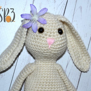 Some Bunny To Love Stuffed Animal Crochet Pattern, floppy ears, easter crochet, amigurumi pattern, ami crochet rabbit, plush crochet image 1