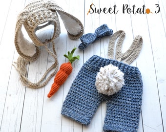 Bunny in Britches Set - Crochet Pattern