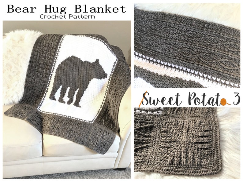 Bear Hug Blanket Crochet Pattern Etsy