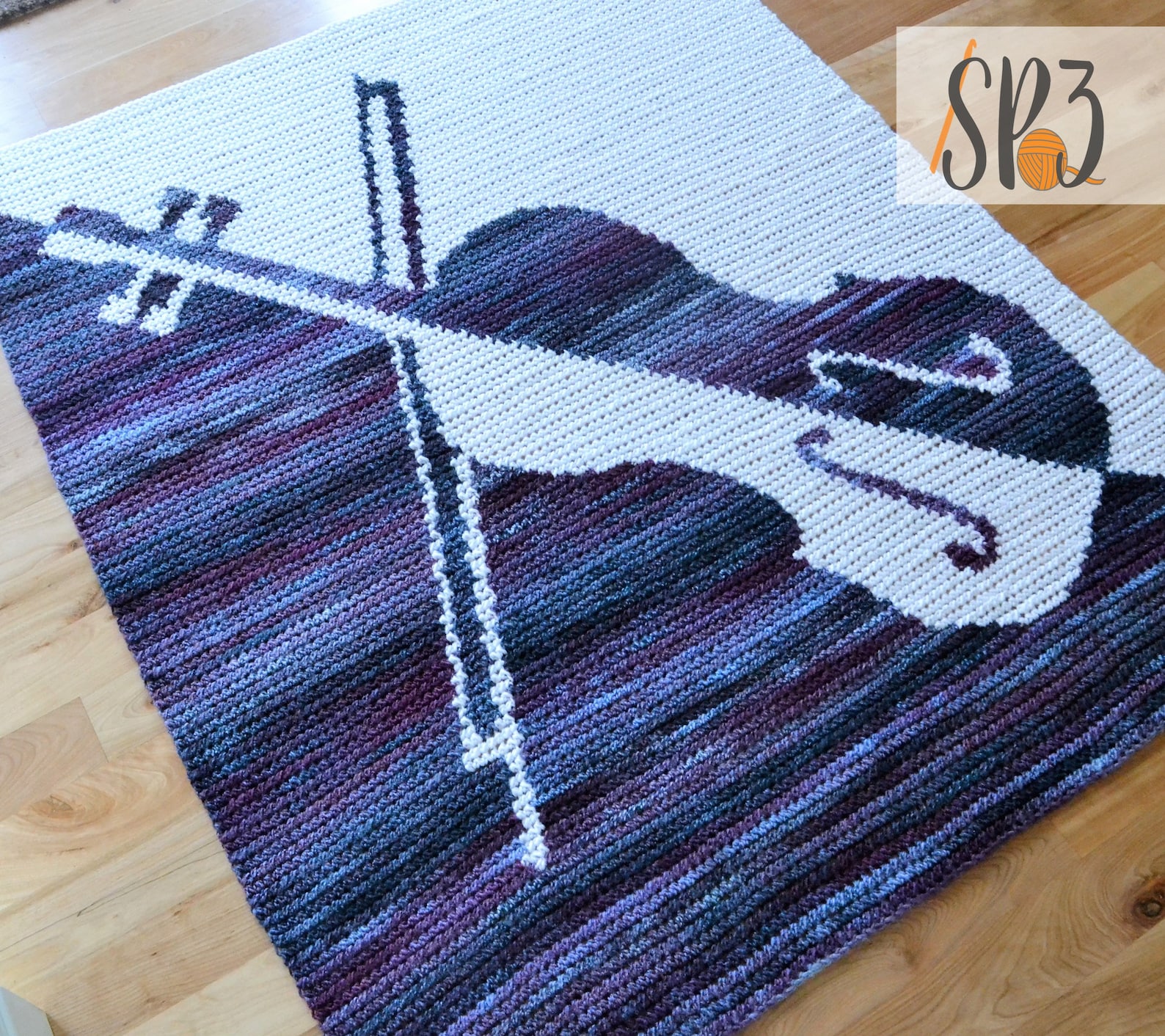 Vibrato Violin Blanket Crochet Pattern Violinist Gift Etsy Canada