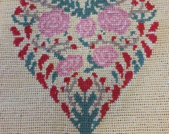 Herzen und Blumen Babydecke Häkelmuster, wunderliche Kinderzimmer Deko, Baby Girl handgemachte Geschenkidee, Rose, Farbwechsel, Babyparty