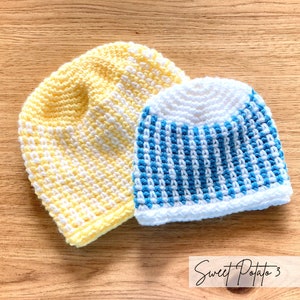 Bonnet Timeless Treasures pour bébé et tout-petit - Modèle au crochet bonnet pour bébé, chambre de bébé, cadeau de baby shower, crochet texturé unique et tendance