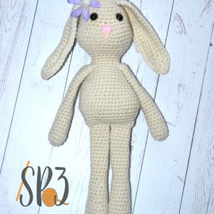 Some Bunny To Love Stuffed Animal Crochet Pattern, floppy ears, easter crochet, amigurumi pattern, ami crochet rabbit, plush crochet image 4