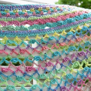 3-in-1 Summer Crochet Wrap PATTERN: Triangle Shawl, Swim Cover Up (PDF Pattern)