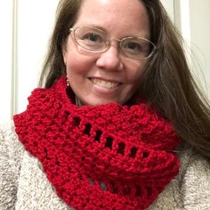 Lovely Ladders Cowl - Crochet Pattern, cozy cowl, double wrap cowl, warm crochet cowl, neck wrap, winter accessory, gift for women