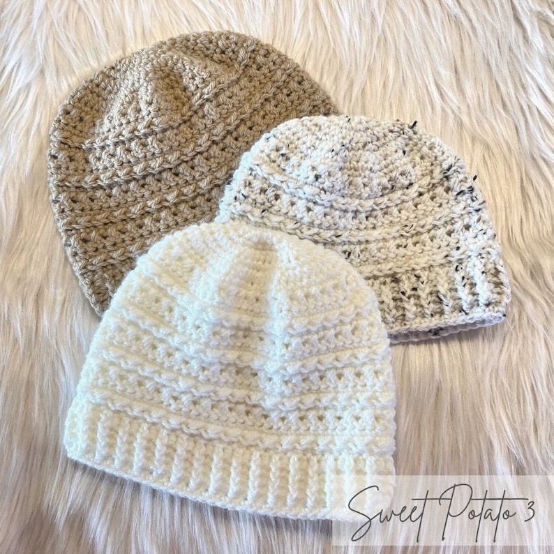 Winter Wishes Hat Crochet Pattern, textured crochet, Beanie, classic warm head warmer image 1