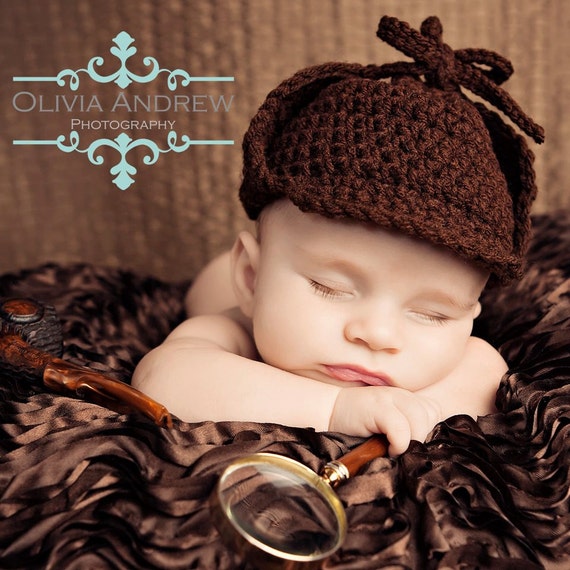 Sherlock Holmes Detective Hat Crochet 