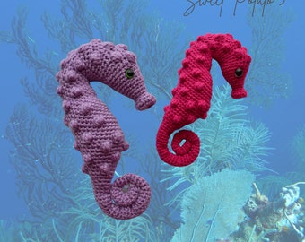 Pygmy Seahorse Stuffy - Stuffed Animal - Crochet Pattern, ocean life crochet, cute amigurumi, ami crochet, sealife crochet