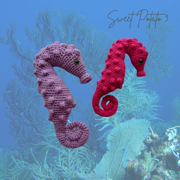 Pygmy Seahorse Stuffy - Stuffed Animal - Crochet Pattern, ocean life crochet, cute amigurumi, ami crochet, sealife crochet