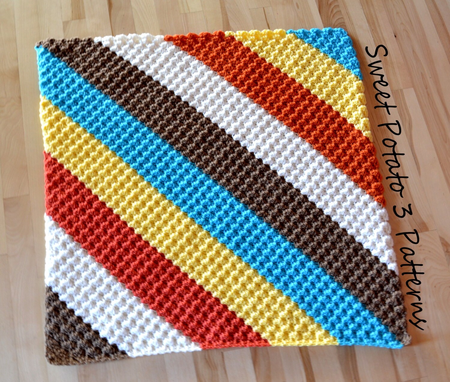 Diagonal Delights Baby Blanket C2C Crochet Pattern Etsy