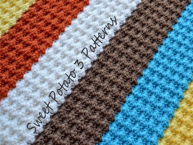 Diagonal Delights Baby Blanket C2C Crochet Pattern, striped crochet blanket, afghan pattern, throw blanket, customize to your own size image 2