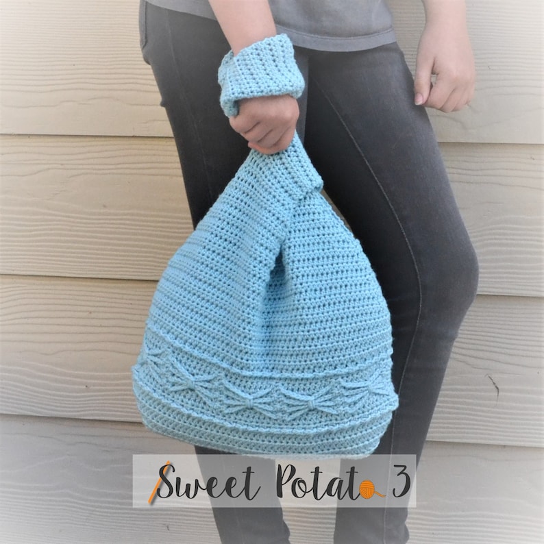 Knot Your Average Bag Crochet Pattern, Everyday Tote, Handbag, Sleepover Bag, Gift idea for girls, womens gifts, holiday gift idea, image 4