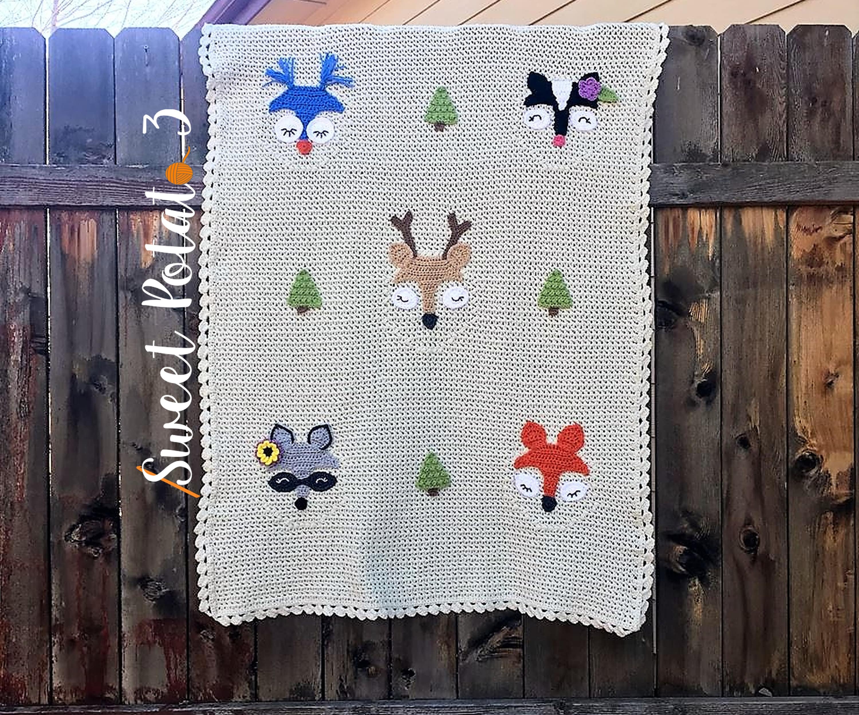 24 Owl Blanket Crochet Patterns for Cozy Gifting and Woodland Charm 18 Forest Friends Crochet Blanket Pattern: Owl