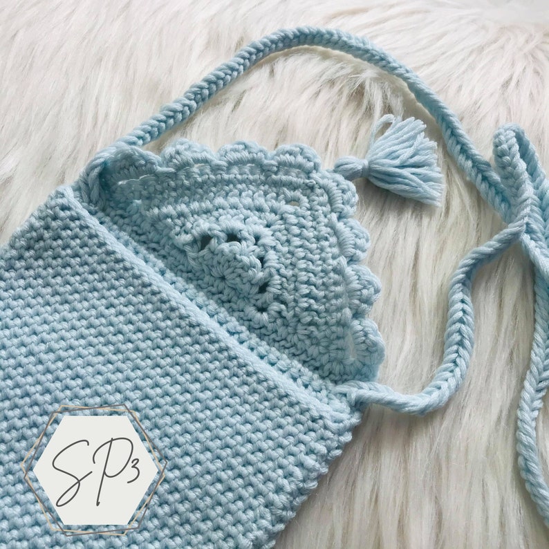 Bella Borsetta Clutch Crochet Pattern, small hand bag, crochet purse, tote pattern, coin purse, crochet accessory, gift idea, women, kids image 5