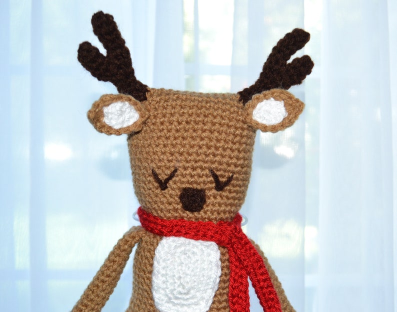 Rudy & Ruby the Reindeer Crochet Pattern for Stuffed Animal, Christmas Ami, Amigurumi pattern, rudolph reindeer, holiday crochet toy image 2