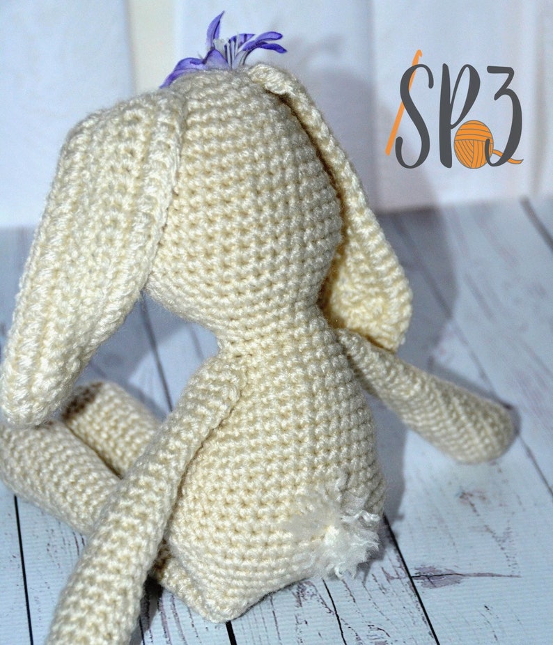 Some Bunny To Love Stuffed Animal Crochet Pattern, floppy ears, easter crochet, amigurumi pattern, ami crochet rabbit, plush crochet image 3