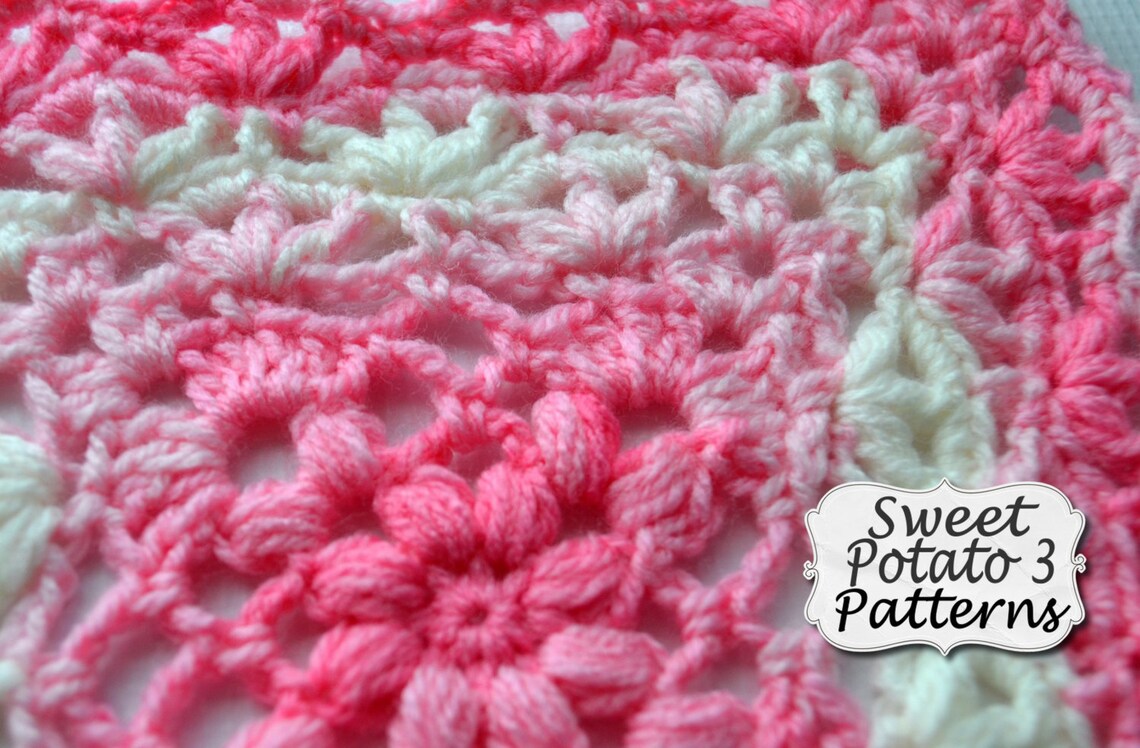 Flower Petal Baby Blanket Crochet Pattern Etsy