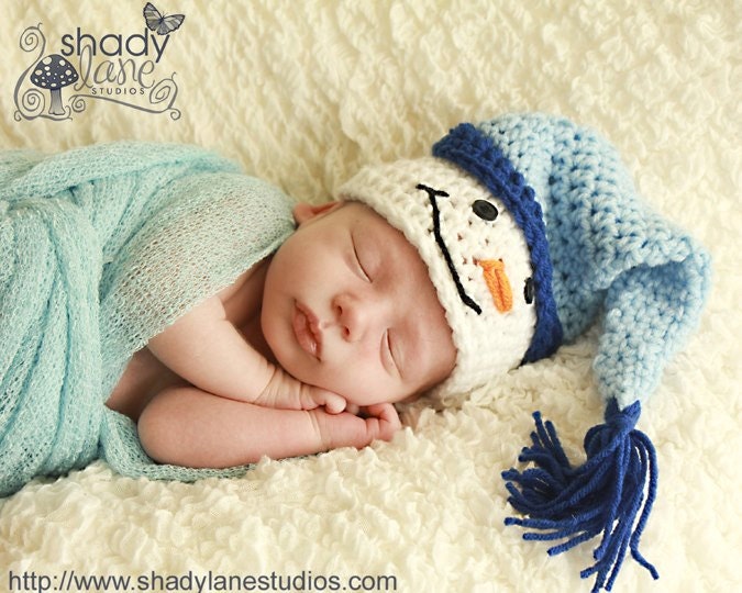 Preemie/Newborn Snowman Hats - CrochetNCrafts