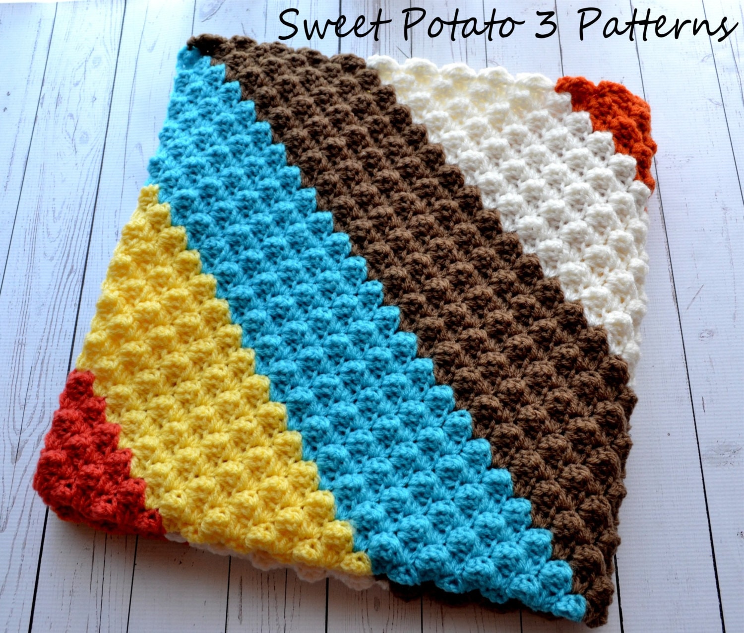 Diagonal Delights Baby Blanket C2C Crochet Pattern Striped Crochet Blanket Afghan Pattern Throw Blanket Customize to Your Own Size Etsy